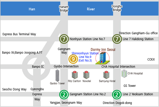 도미인 서울 Map